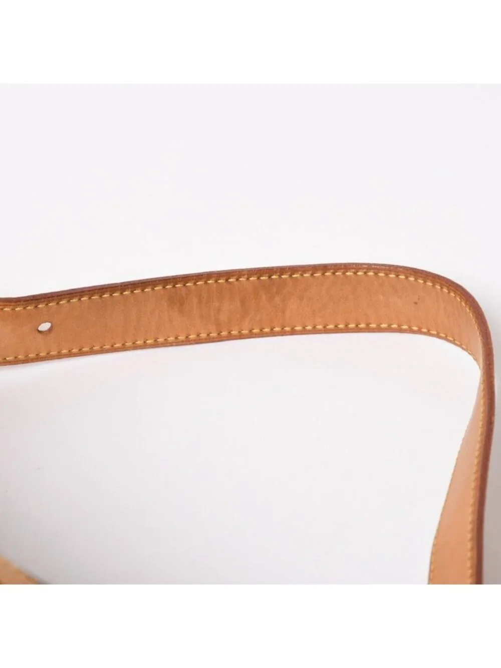Louis Vuitton Baggy PM Shoulder Bag Monogram Denim Leather Pink Gold